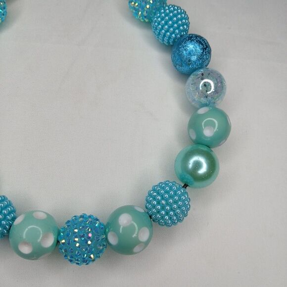 Handmade Pool Side Beaded Dog Puppy Collar Necklace Jewelry Durable M 16 1/2" - Picture 2 of 4